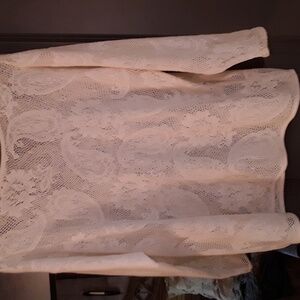 Sundance Cream Lacey Top